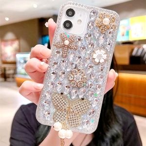 Rhinestone Decor Phone Case Compatible With iPhone 13 pro max